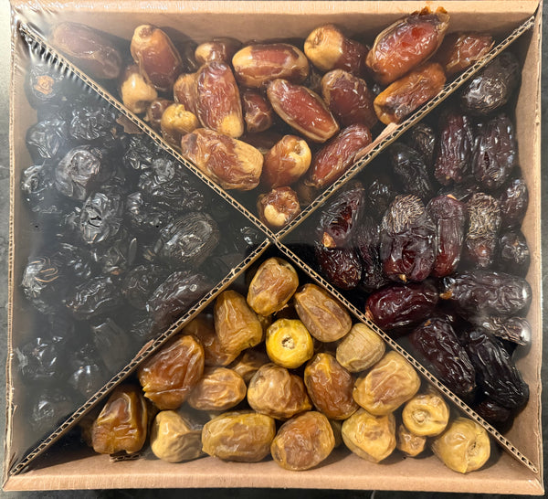 Premium 2kg Madinah Mixed Dates Gift Box | Authentic Saudi Selection | تمور المدينة المنورة