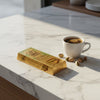 Barlo Dubai Chocolate with Pistachio 100g box on a marble counter beside an espresso and pistachios — Ghafori Foods