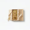 Barlo Dubai Chocolate with Pistachio bar presented in a gift box with gold satin and pistachios — Ghafori Foods