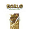 Opened Barlo Dubai Chocolate bar in gold foil with pistachio pieces and kadayif threads on top — Ghafori Foods