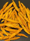 Individual Chapaneemak strips — whole apricots pitted, flattened and sun-dried, no added sugar