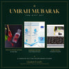 Umrah Mubarak gift set — sealed 5L Zamzam water, Ajwa dates from Madinah and Grade I Negin Afghan saffron from Ghafori Foods